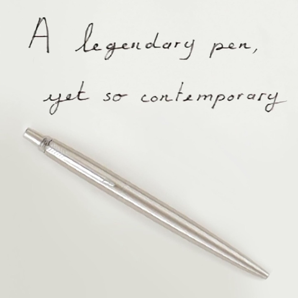 COPY - COPY - Parker Jotter Ballpoint Pen w/ Company Logo -Stainless Steel/Blue… - Picture 3 of 13